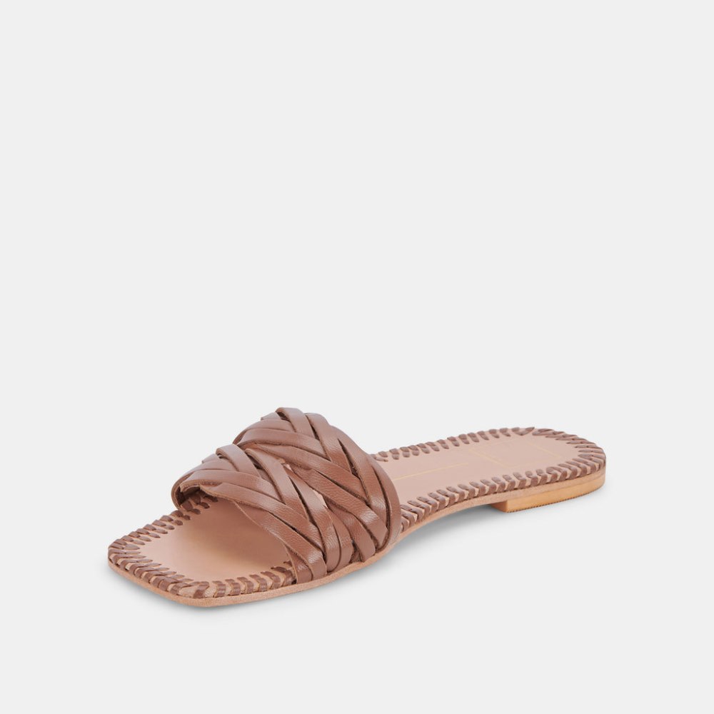 Dolce Vita Avanna Sandals Dk Brown Leather