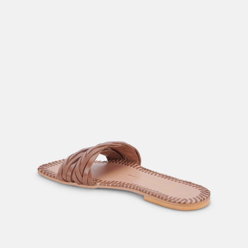 Dolce Vita Avanna Sandals Dk Brown Leather
