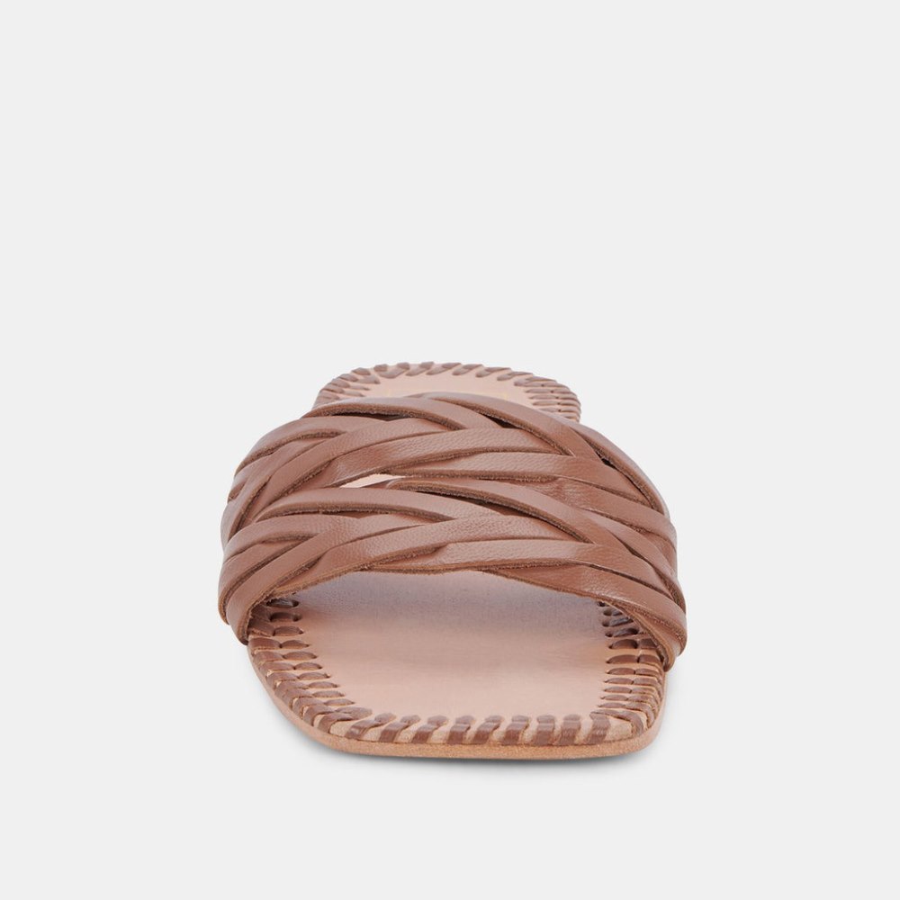 Dolce Vita Avanna Sandals Dk Brown Leather