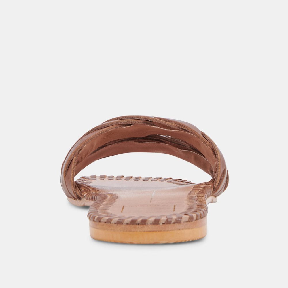 Dolce Vita Avanna Sandals Dk Brown Leather