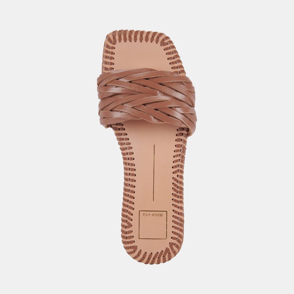 Dolce Vita Avanna Sandals Dk Brown Leather