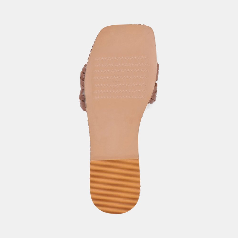 Dolce Vita Avanna Sandals Dk Brown Leather
