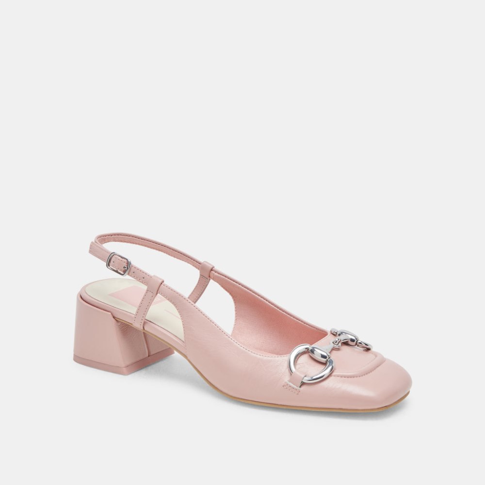 Dolce Vita Melli Heels Pink Crinkle Patent