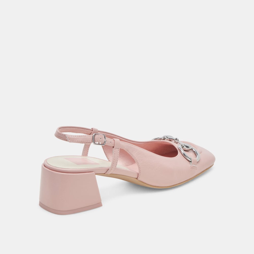 Dolce Vita Melli Heels Pink Crinkle Patent