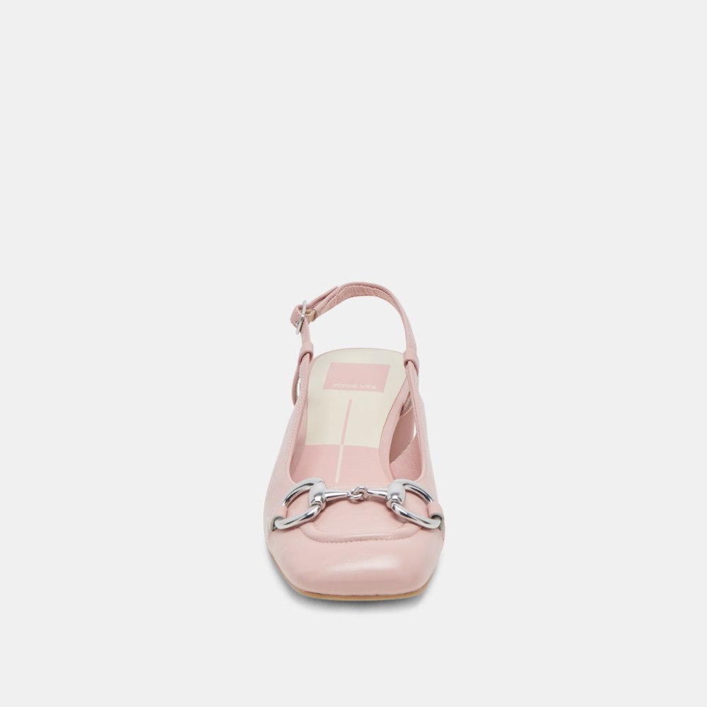 Dolce Vita Melli Heels Pink Crinkle Patent