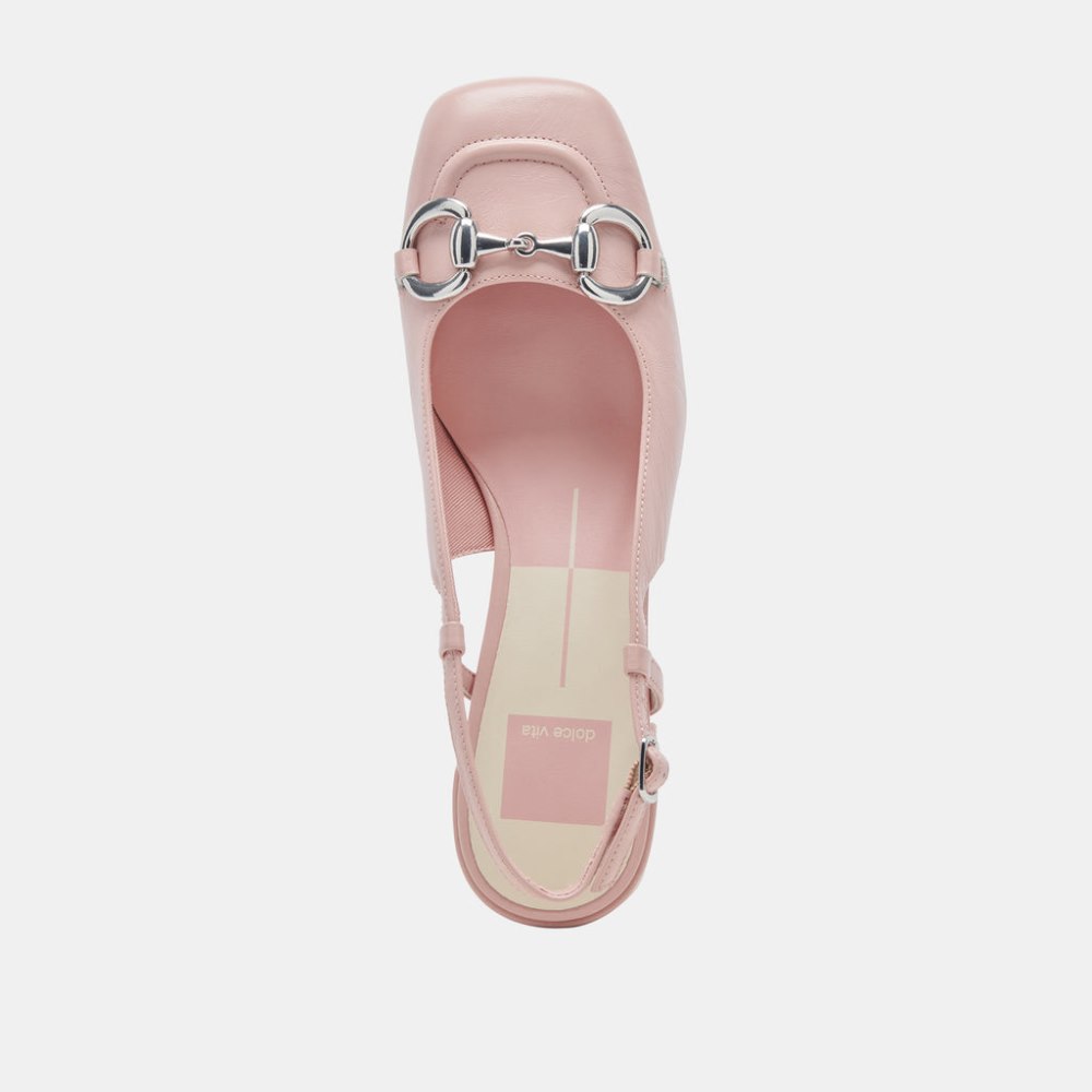 Dolce Vita Melli Heels Pink Crinkle Patent