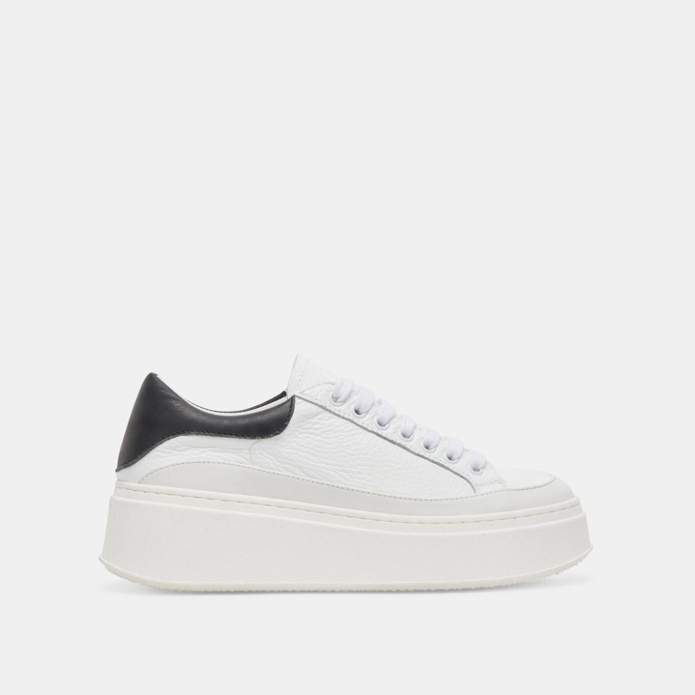 Dolce Vita Wyett Sneakers White Black Leather