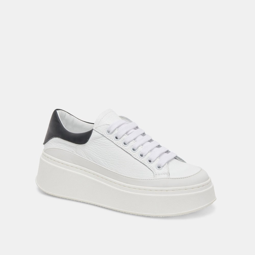 Dolce Vita Wyett Sneakers White Black Leather