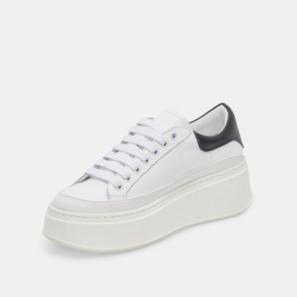 Dolce Vita Wyett Sneakers White Black Leather