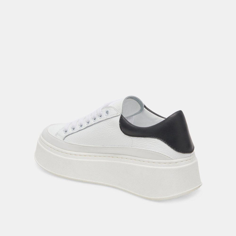 Dolce Vita Wyett Sneakers White Black Leather