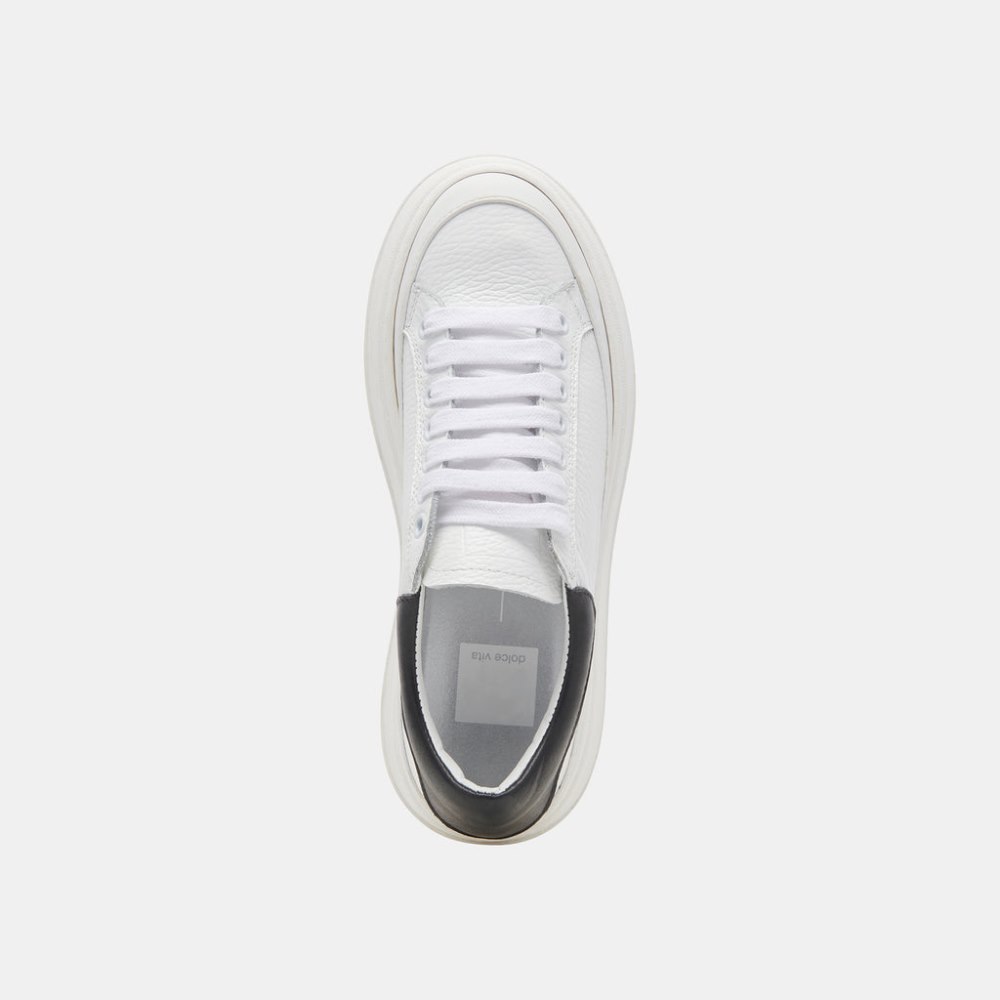 Dolce Vita Wyett Sneakers White Black Leather