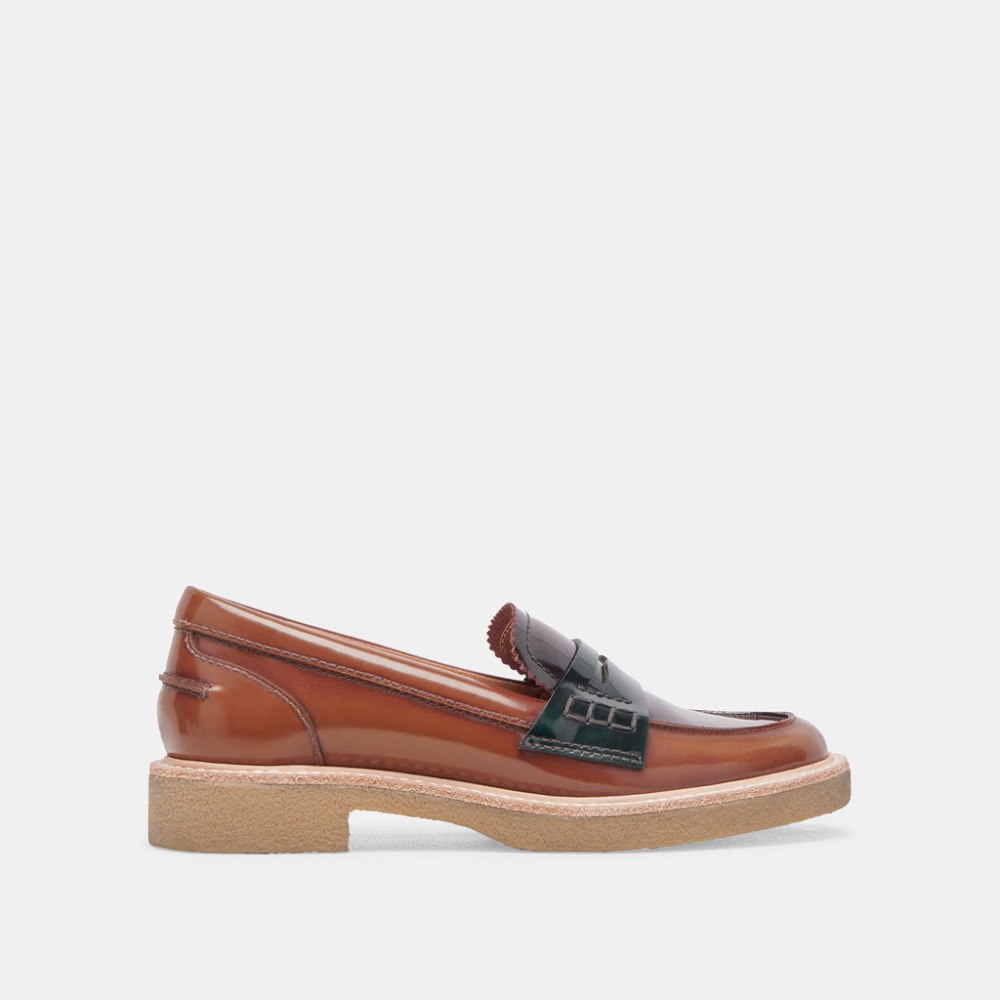 Dolce Vita Arabel Loafers Burgundy Multi Patent Leather