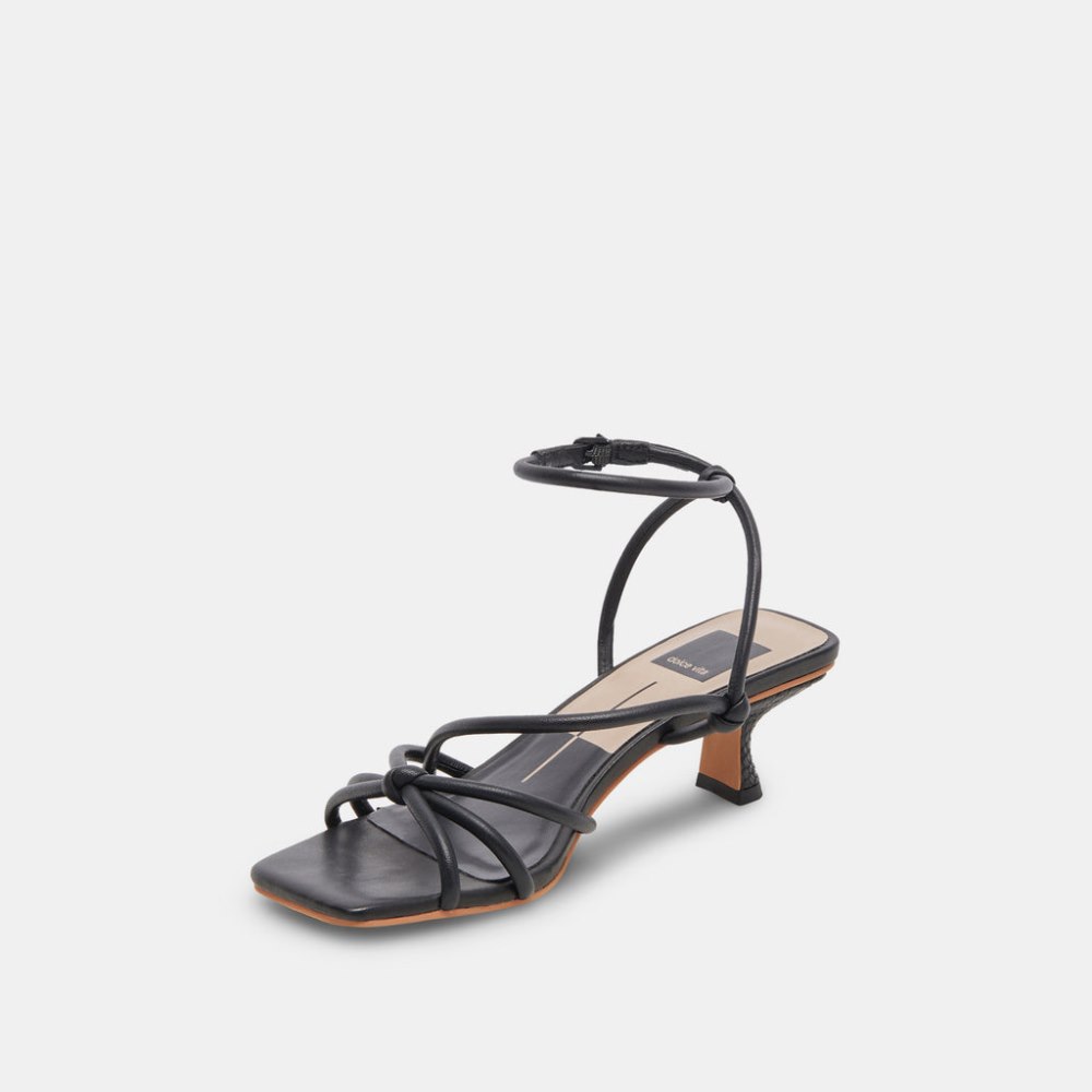 Dolce Vita Bev Heels Black Leather