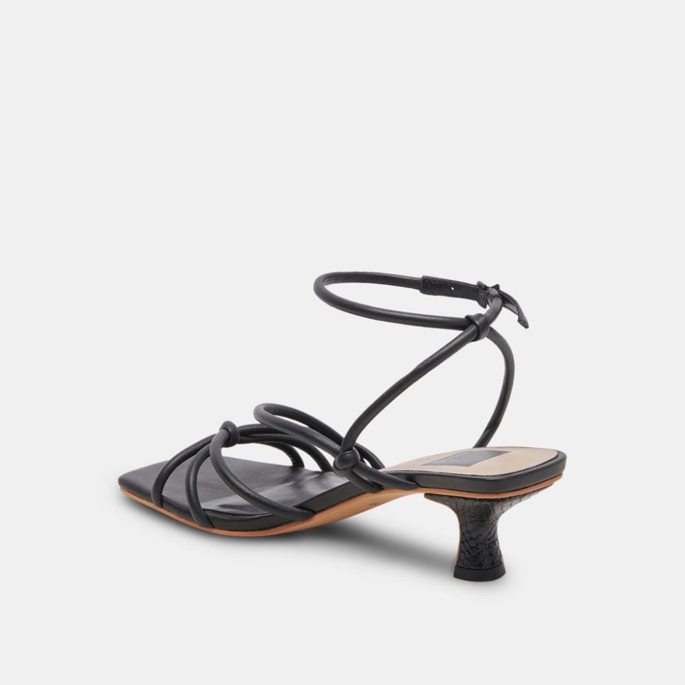 Dolce Vita Bev Heels Black Leather