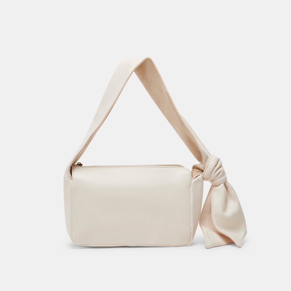 Dolce Vita Maude Shoulder Bag White Faux Leather