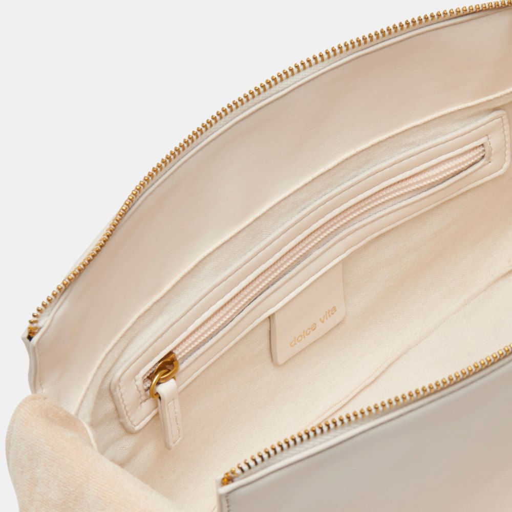 Dolce Vita Maude Shoulder Bag White Faux Leather