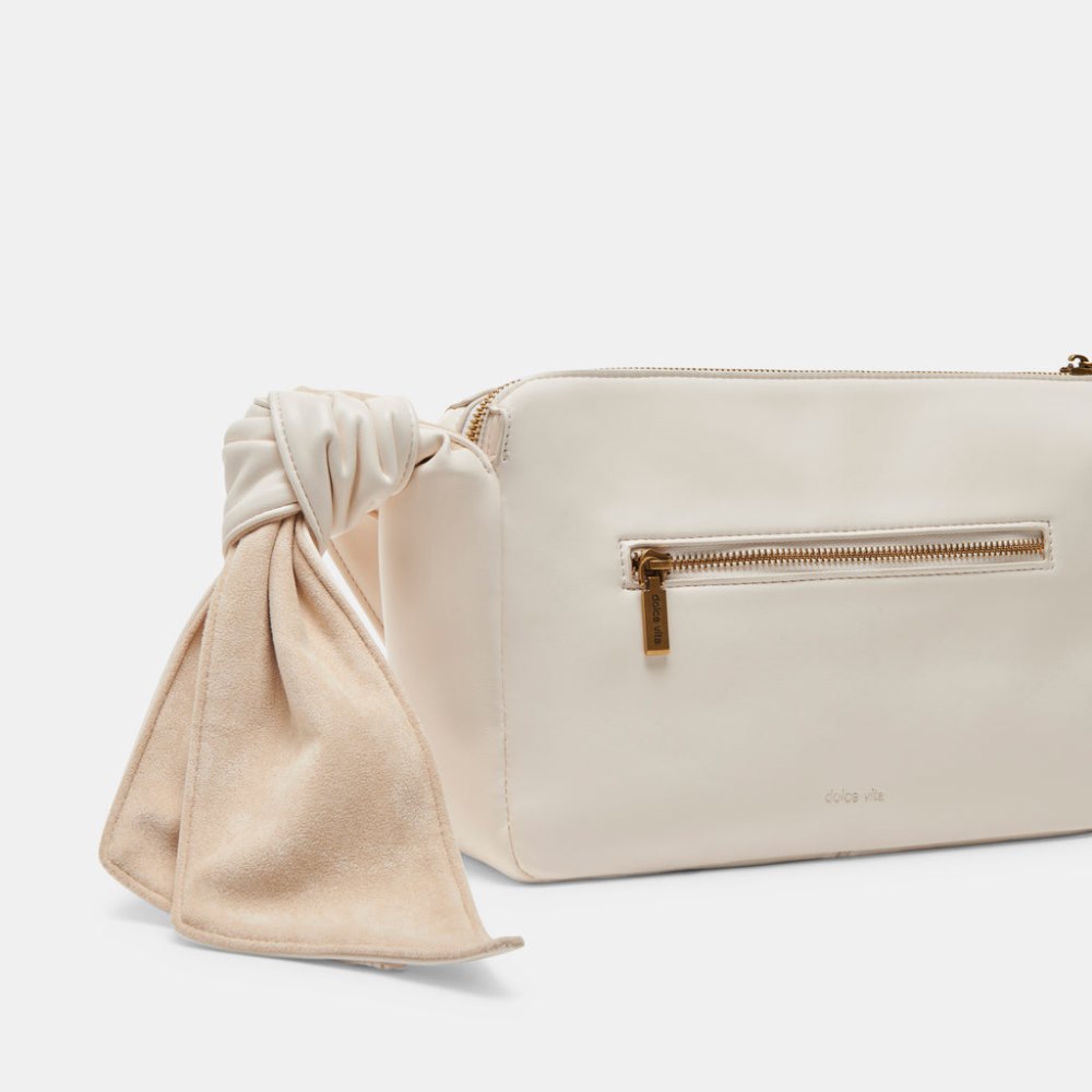 Dolce Vita Maude Shoulder Bag White Faux Leather