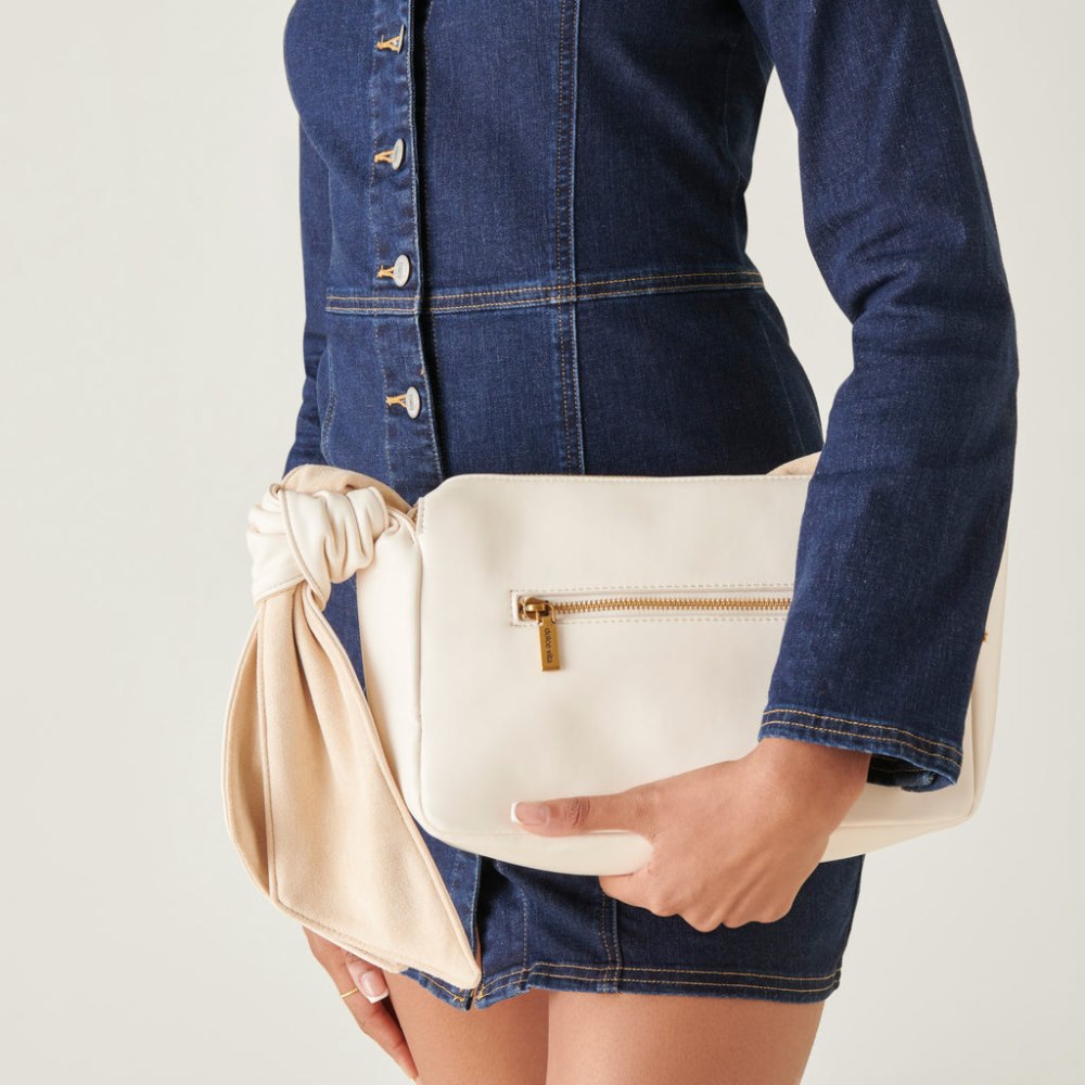 Dolce Vita Maude Shoulder Bag White Faux Leather