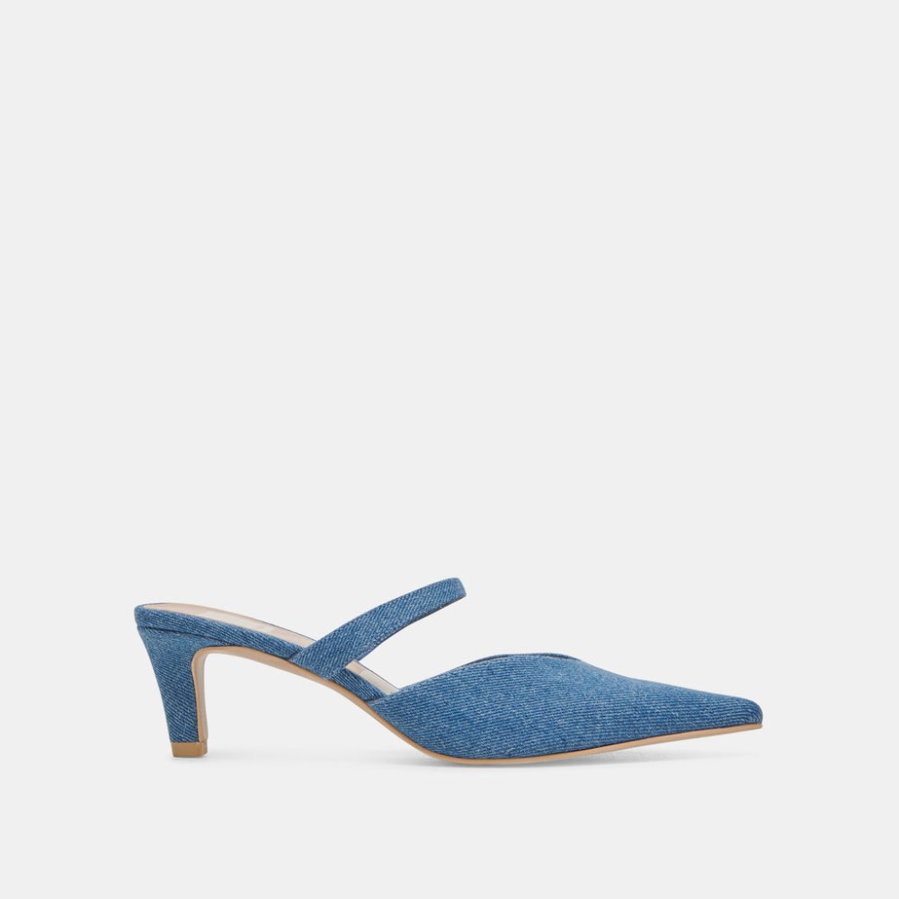 Dolce Vita Kanika Mid Heels Blue Denim
