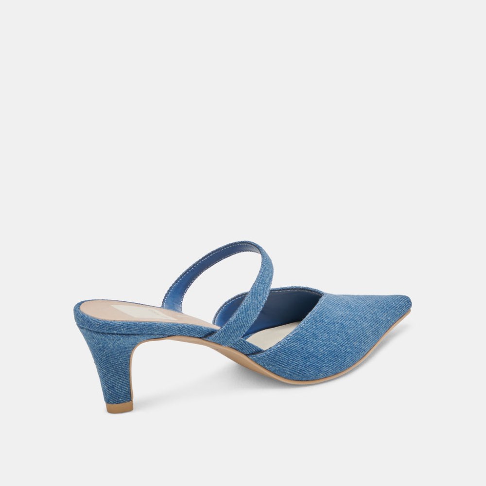 Dolce Vita Kanika Mid Heels Blue Denim