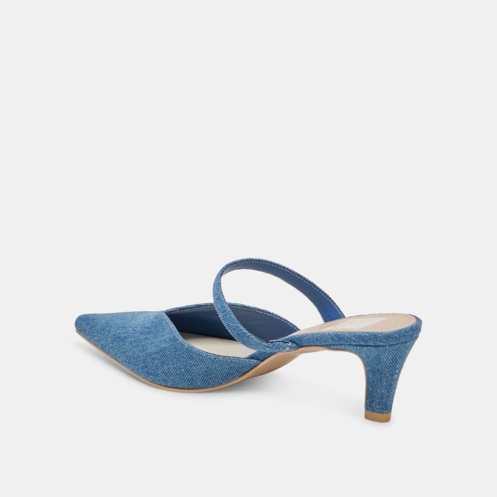 Dolce Vita Kanika Mid Heels Blue Denim