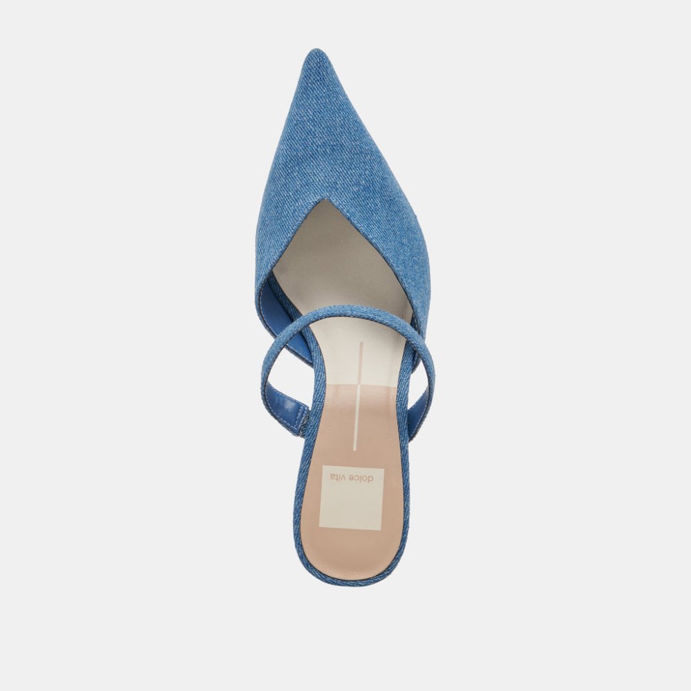 Dolce Vita Kanika Mid Heels Blue Denim