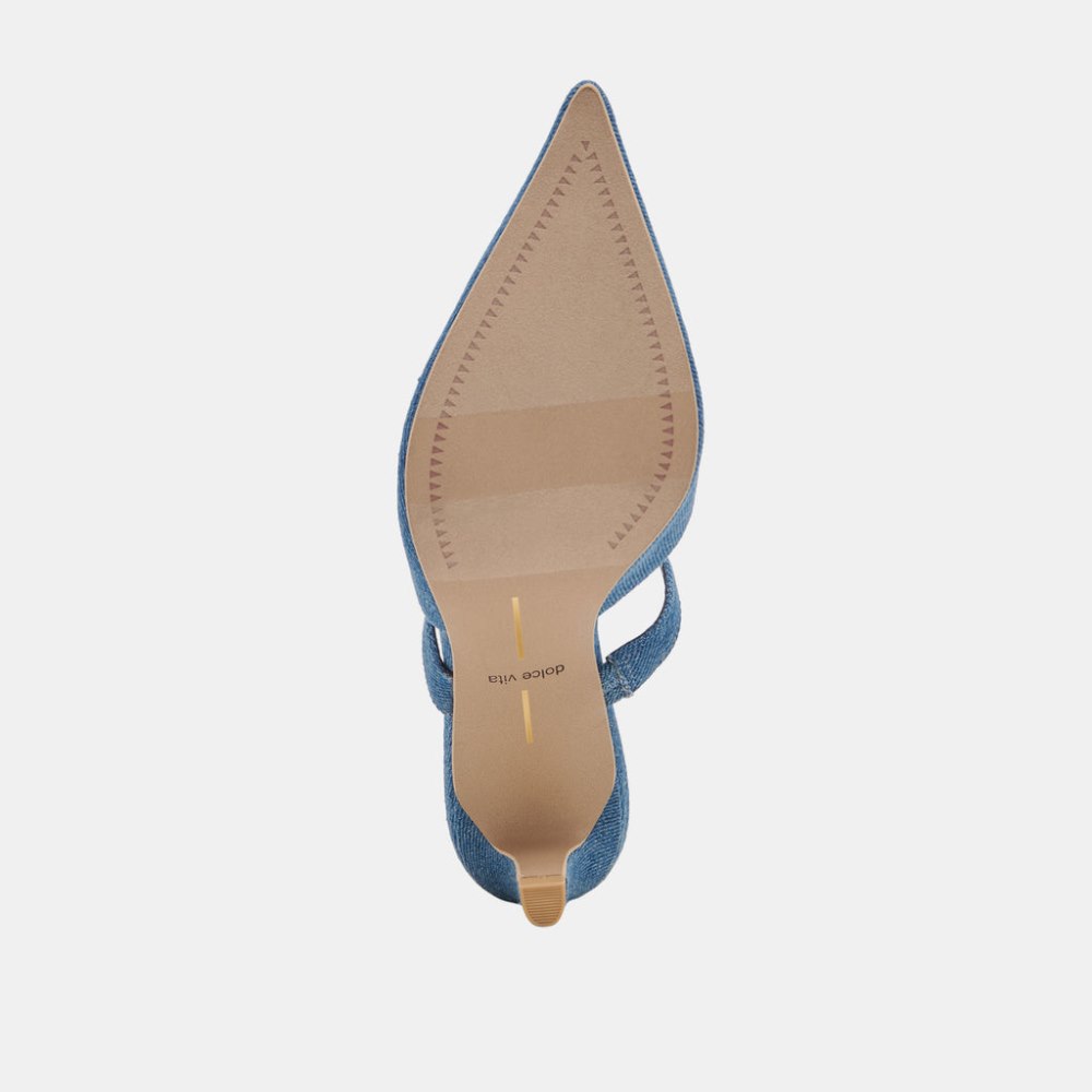 Dolce Vita Kanika Mid Heels Blue Denim