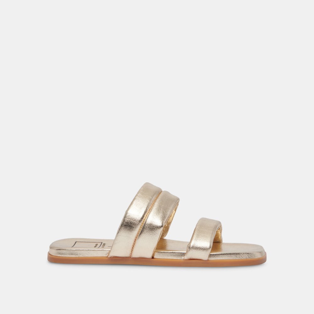 Dolce Vita Adore Sandals Gold Metallic Leather
