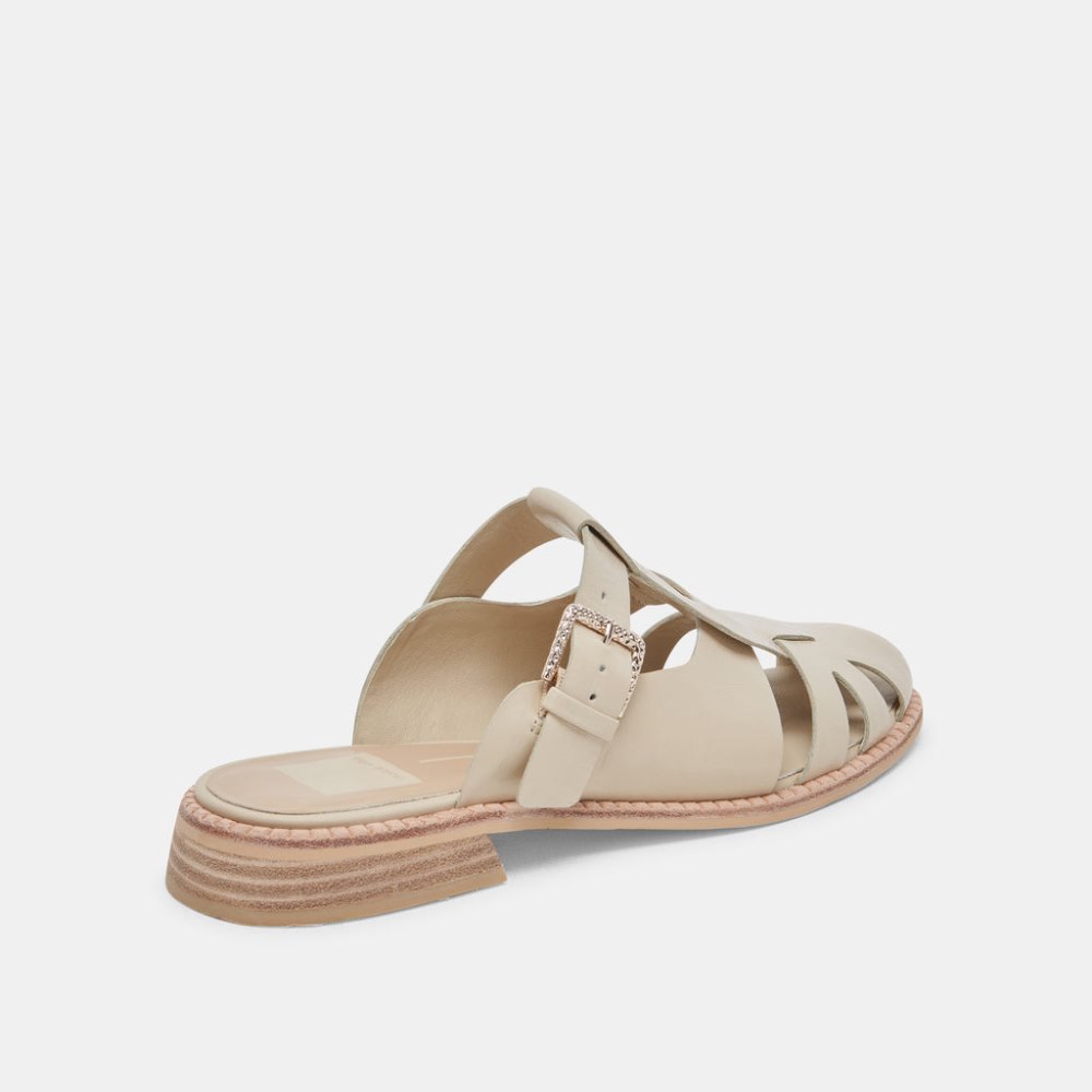 Dolce Vita Hippie Flats Sand Crinkle Patent