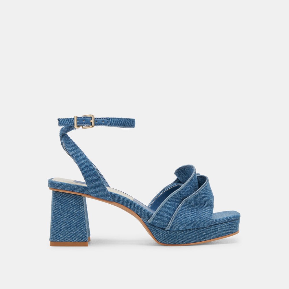 Dolce Vita Cheer Heels Dark Blue Denim