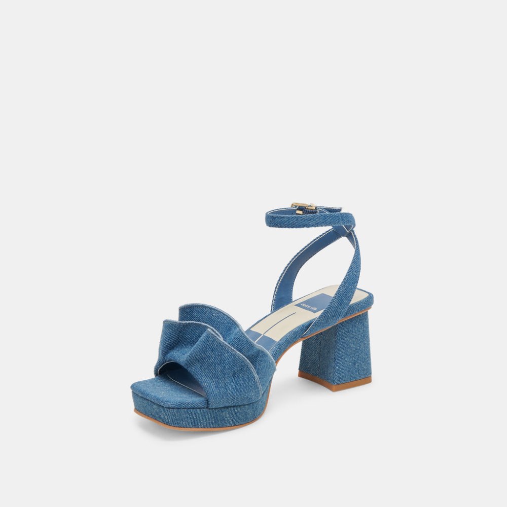 Dolce Vita Cheer Heels Dark Blue Denim
