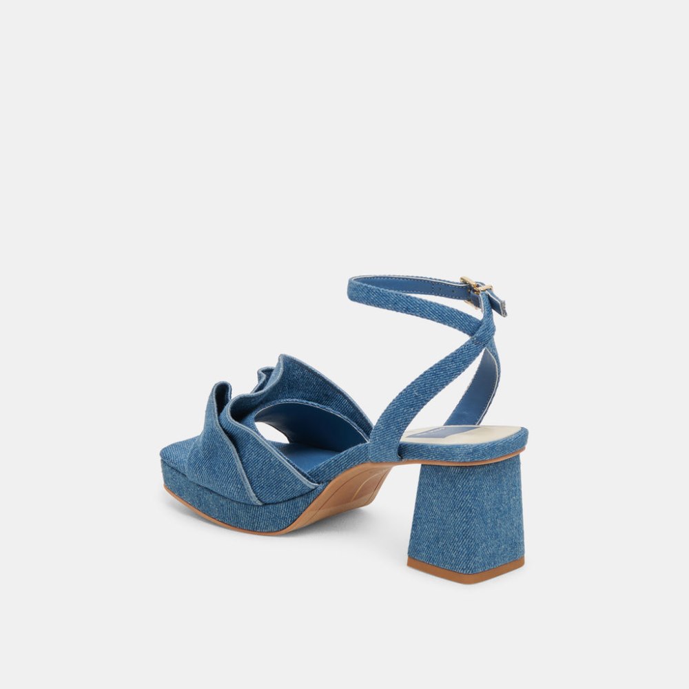 Dolce Vita Cheer Heels Dark Blue Denim