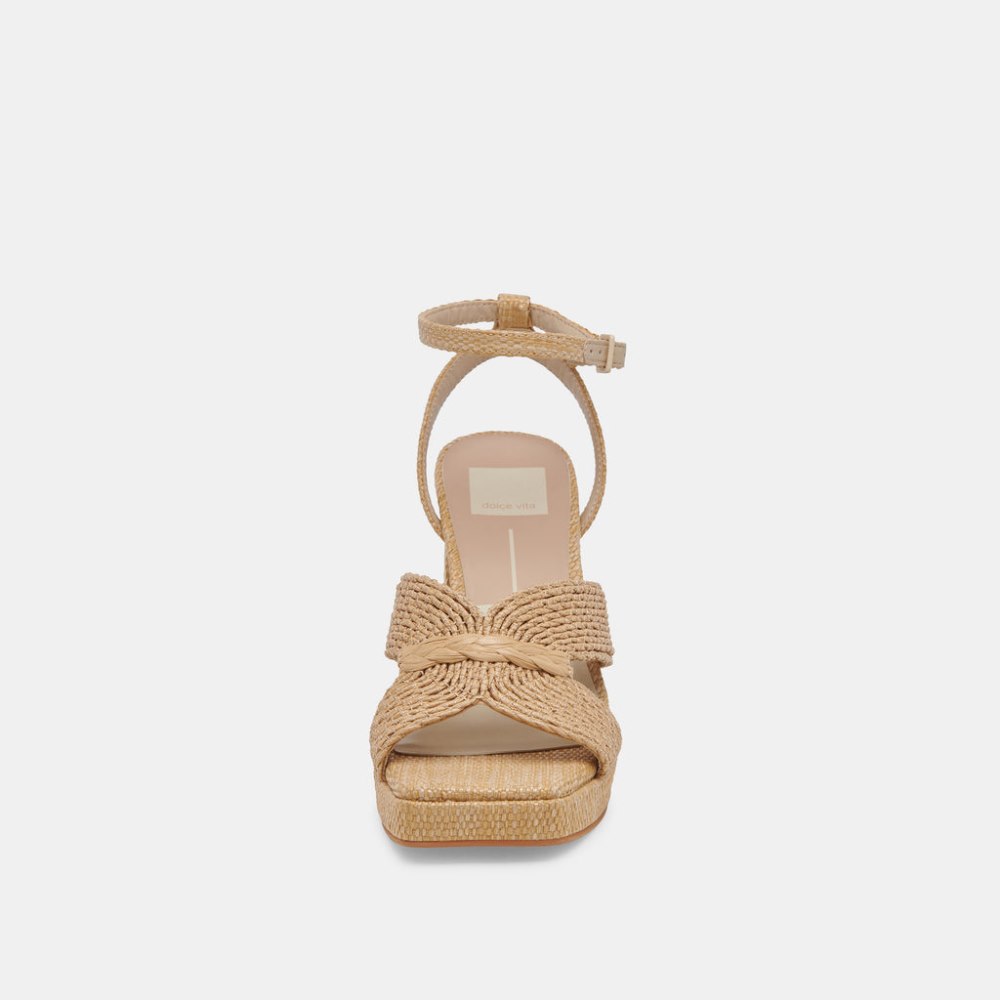 Dolce Vita Aries Heels Lt Natural Raffia