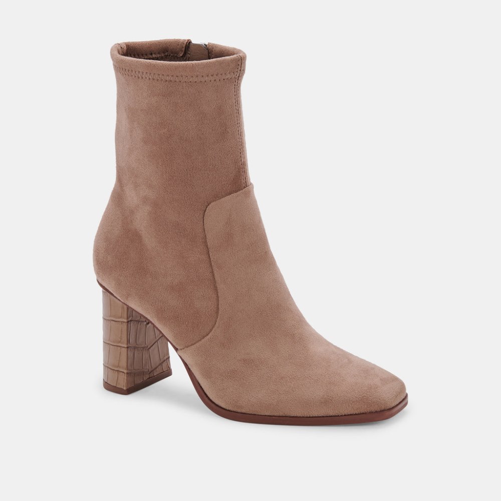 Dolce Vita Petya Booties Mushroom Stella Suede