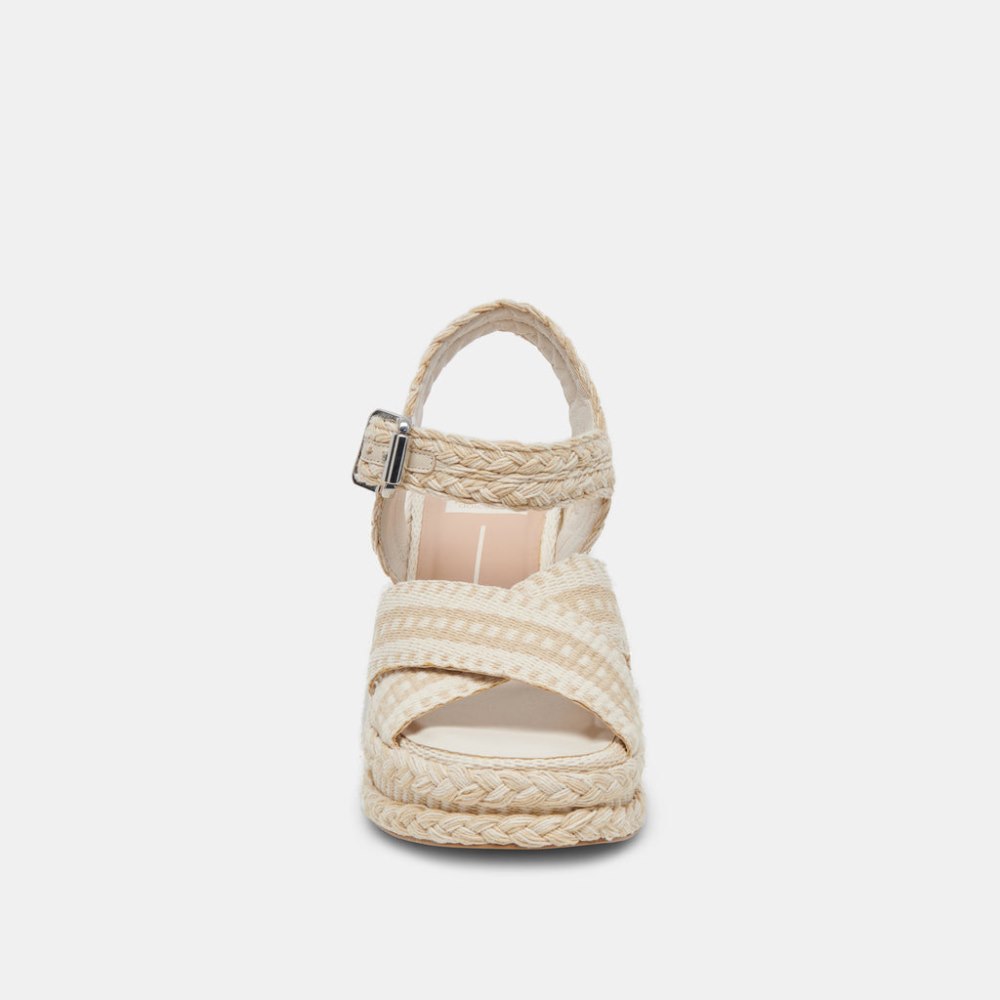 Dolce Vita Grayce Heels Natural Multi Woven