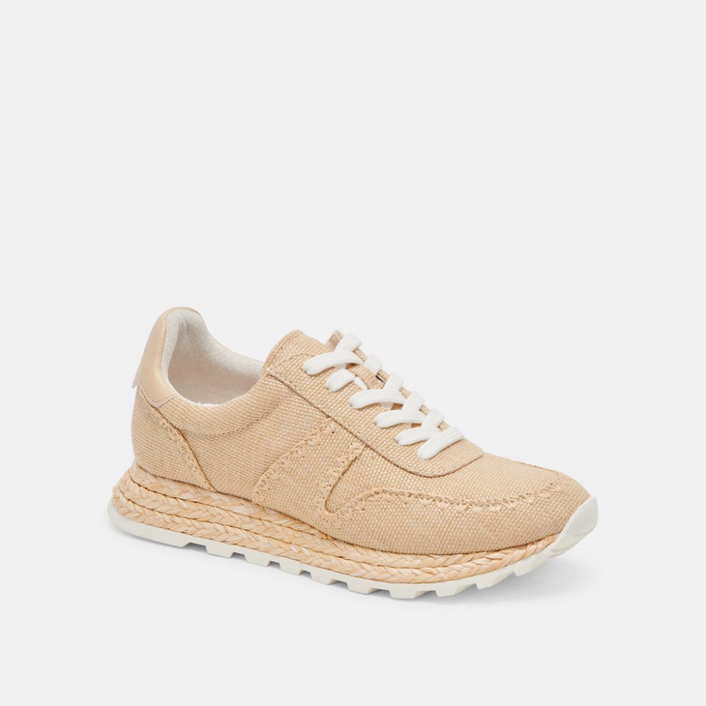Dolce Vita Ayita Sneakers Lt Natural Raffia