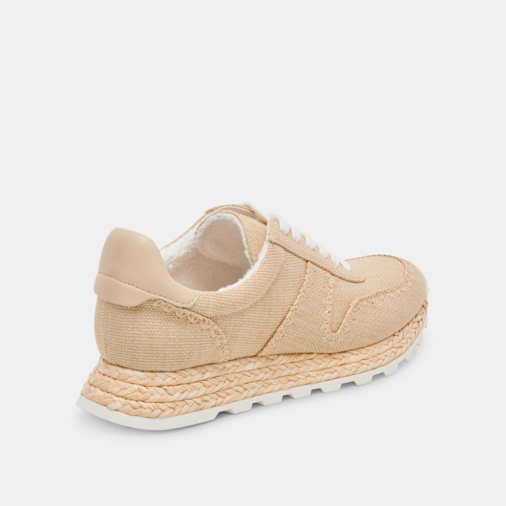 Dolce Vita Ayita Sneakers Lt Natural Raffia