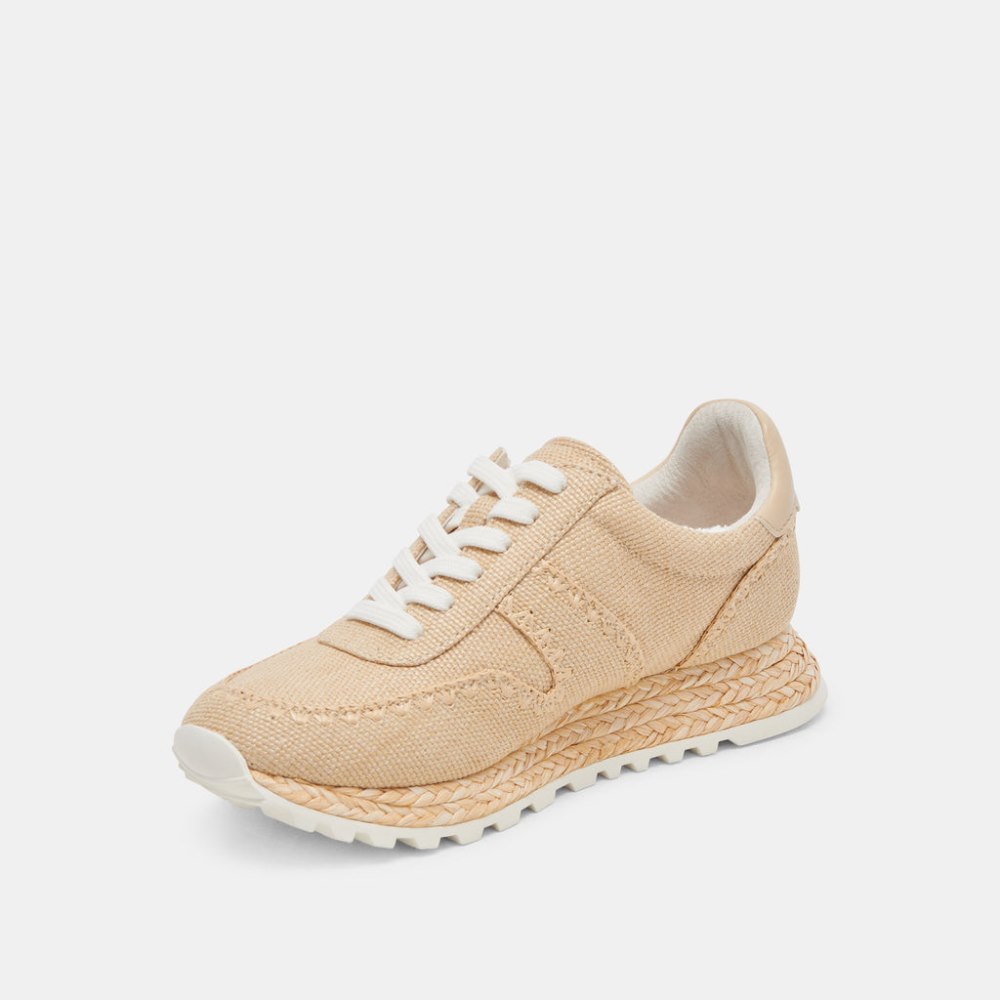 Dolce Vita Ayita Sneakers Lt Natural Raffia