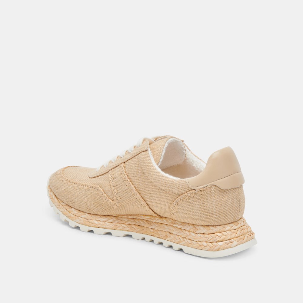 Dolce Vita Ayita Sneakers Lt Natural Raffia