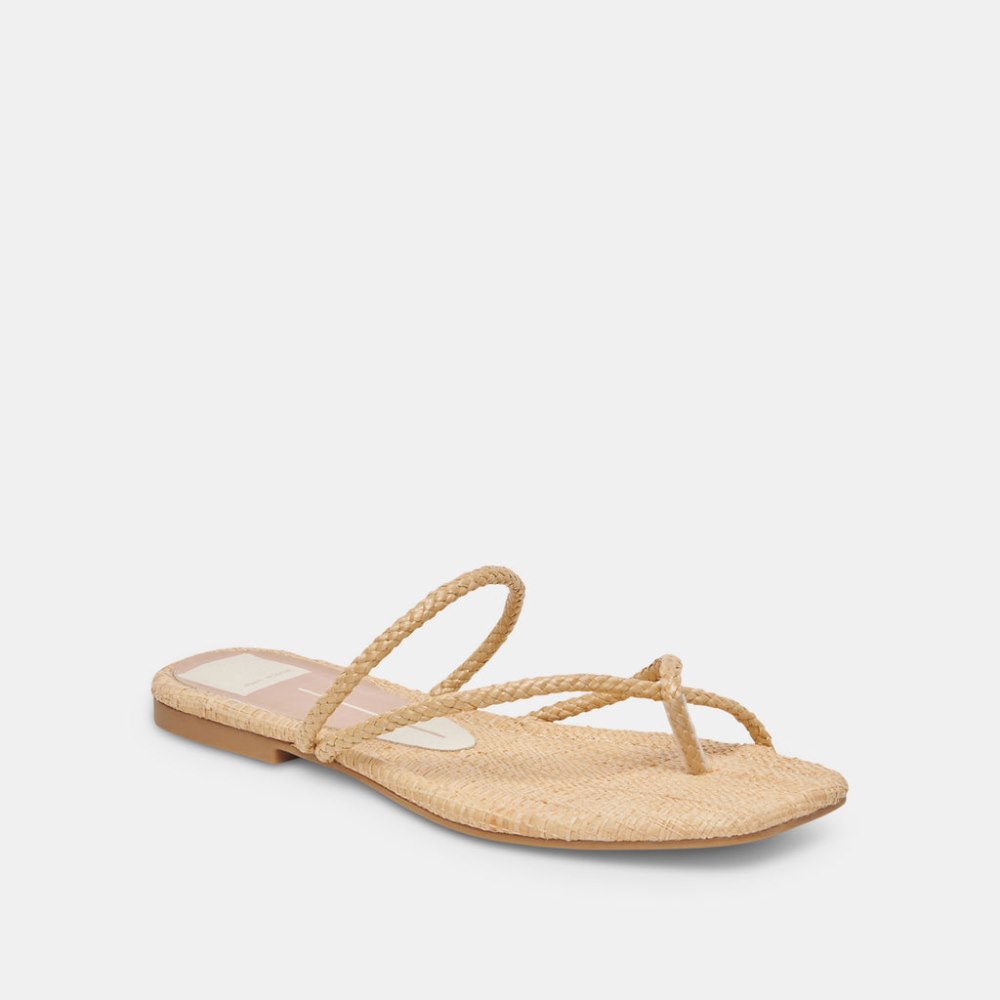 Dolce Vita Leanna Sandals Lt Natural Raffia