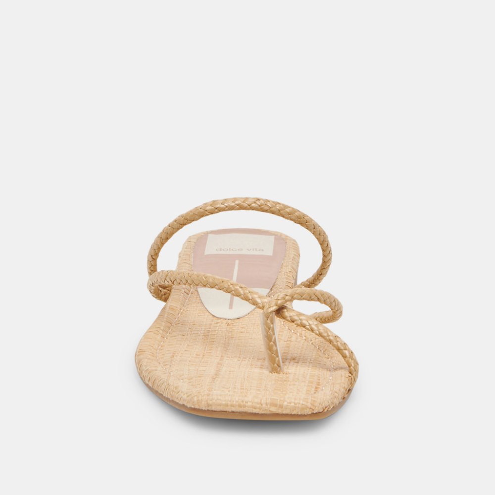 Dolce Vita Leanna Sandals Lt Natural Raffia