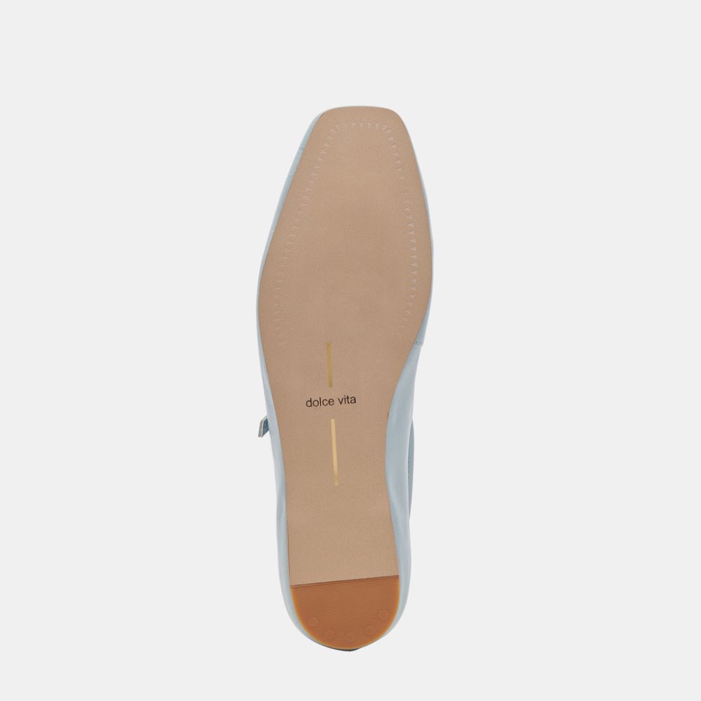 Dolce Vita Reyes Ballet Flats Sky Blue Crinkle Patent