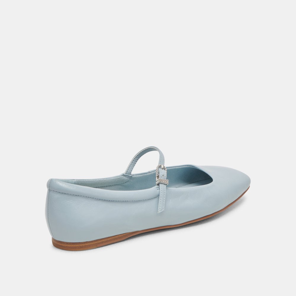 Dolce Vita Reyes Ballet Flats Sky Blue Crinkle Patent