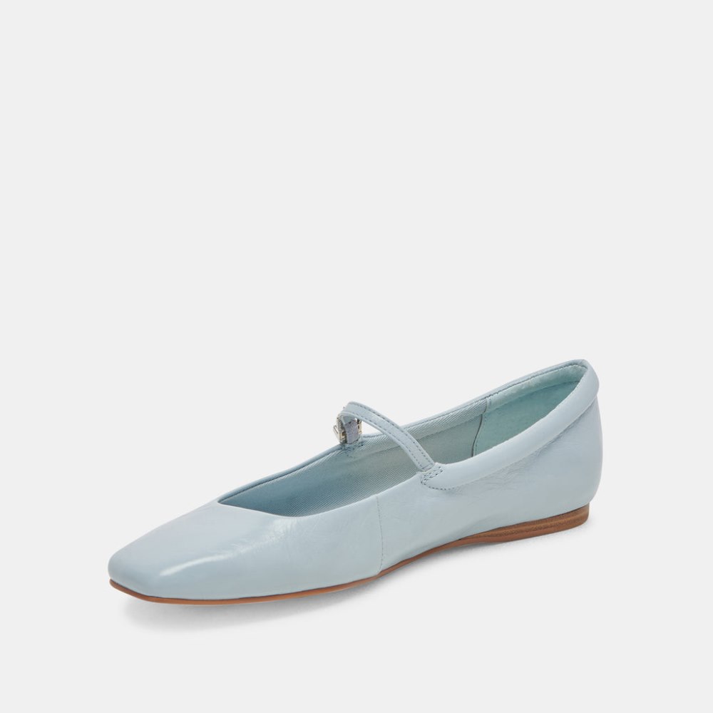 Dolce Vita Reyes Ballet Flats Sky Blue Crinkle Patent