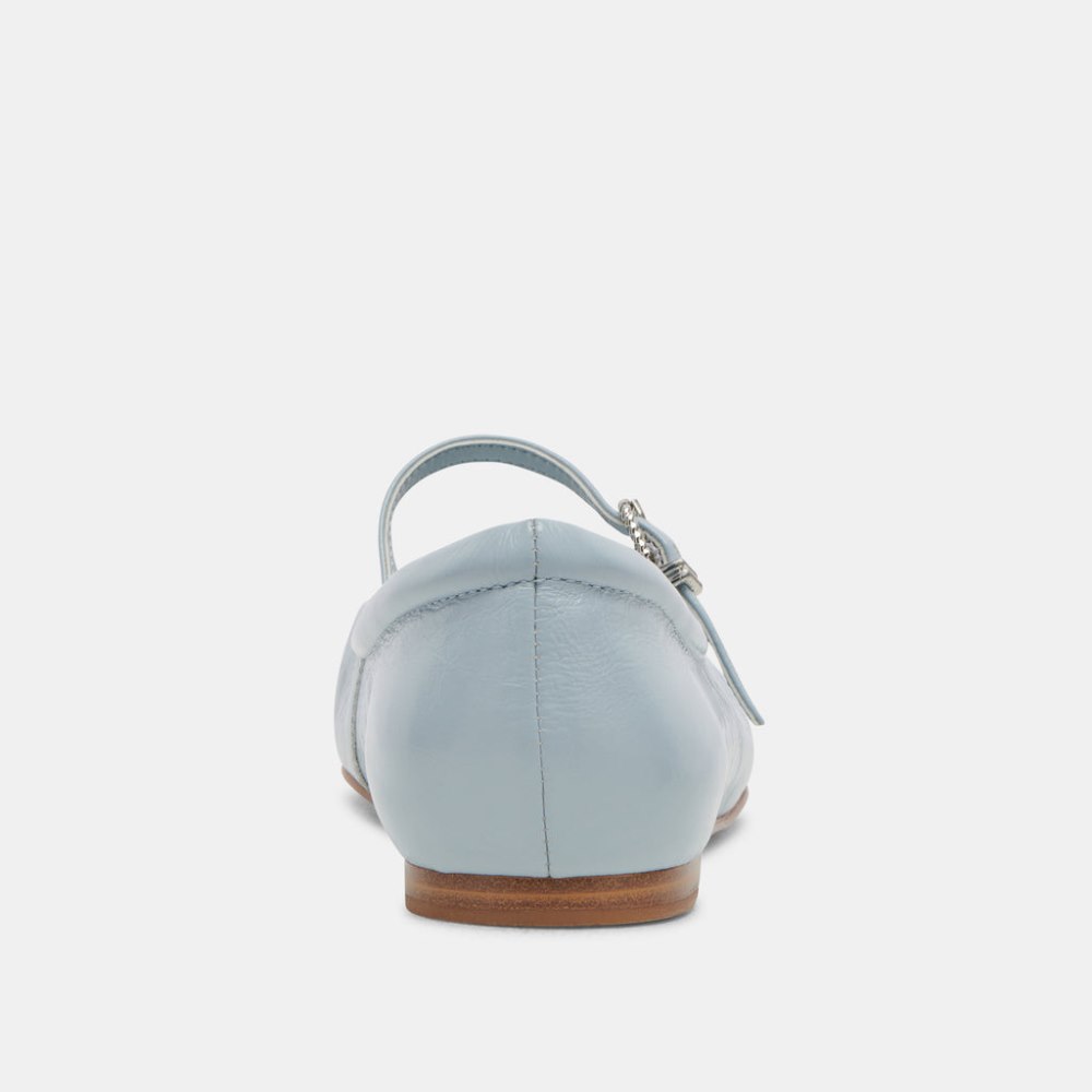 Dolce Vita Reyes Ballet Flats Sky Blue Crinkle Patent