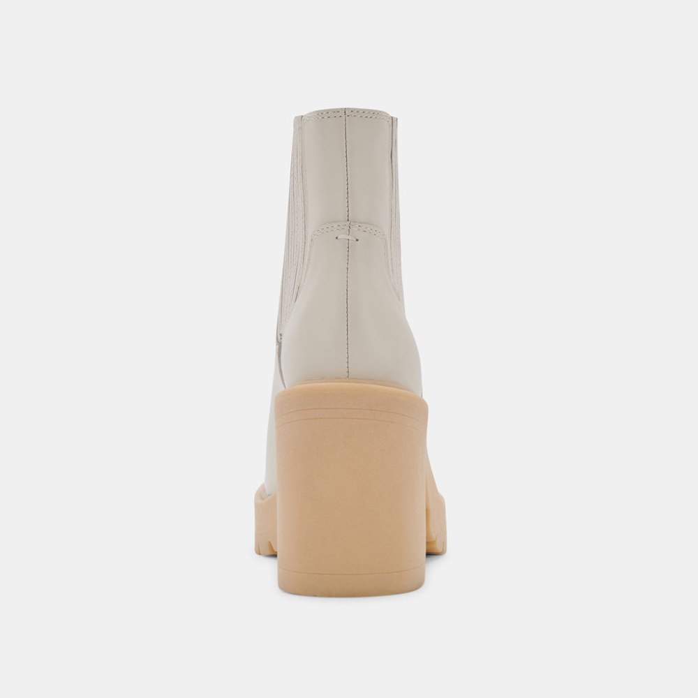 Dolce Vita Caster H2o Booties Ivory Leather