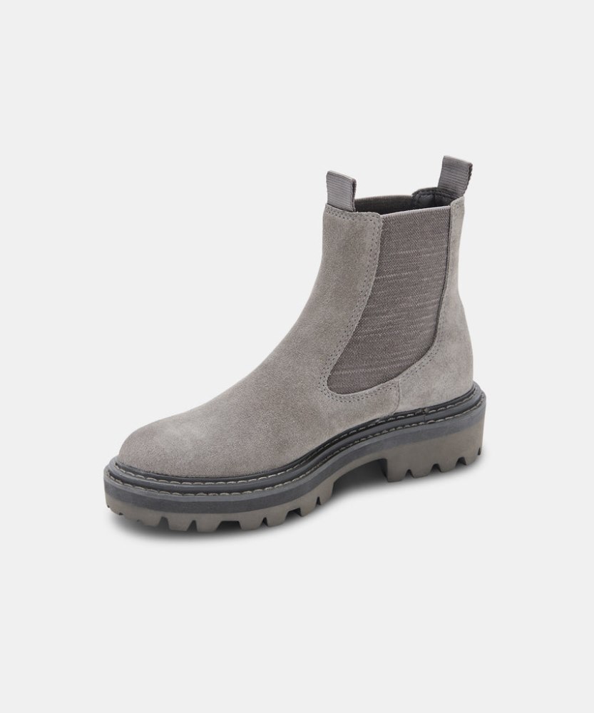 Dolce Vita Moana H2o Boots Charcoal Suede