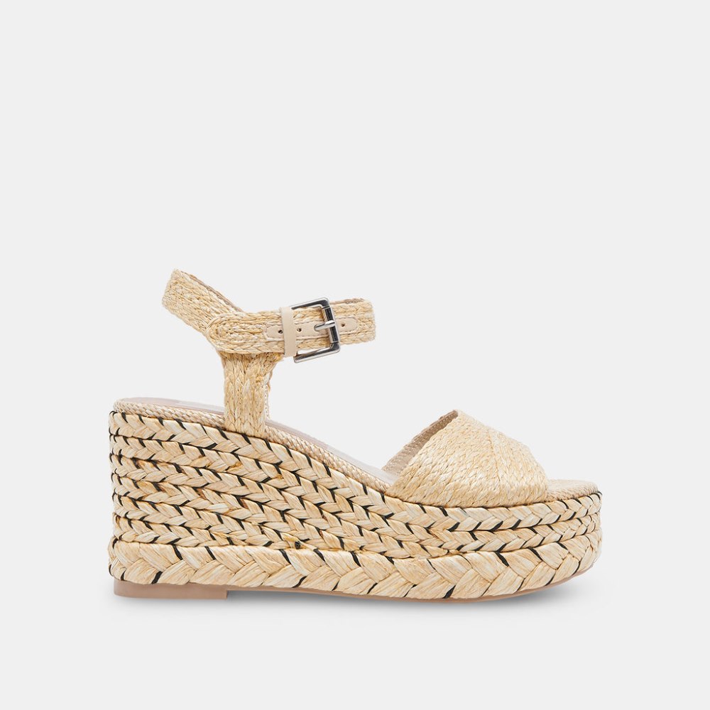 Dolce Vita Tiago Wedges Lt Natural Raffia