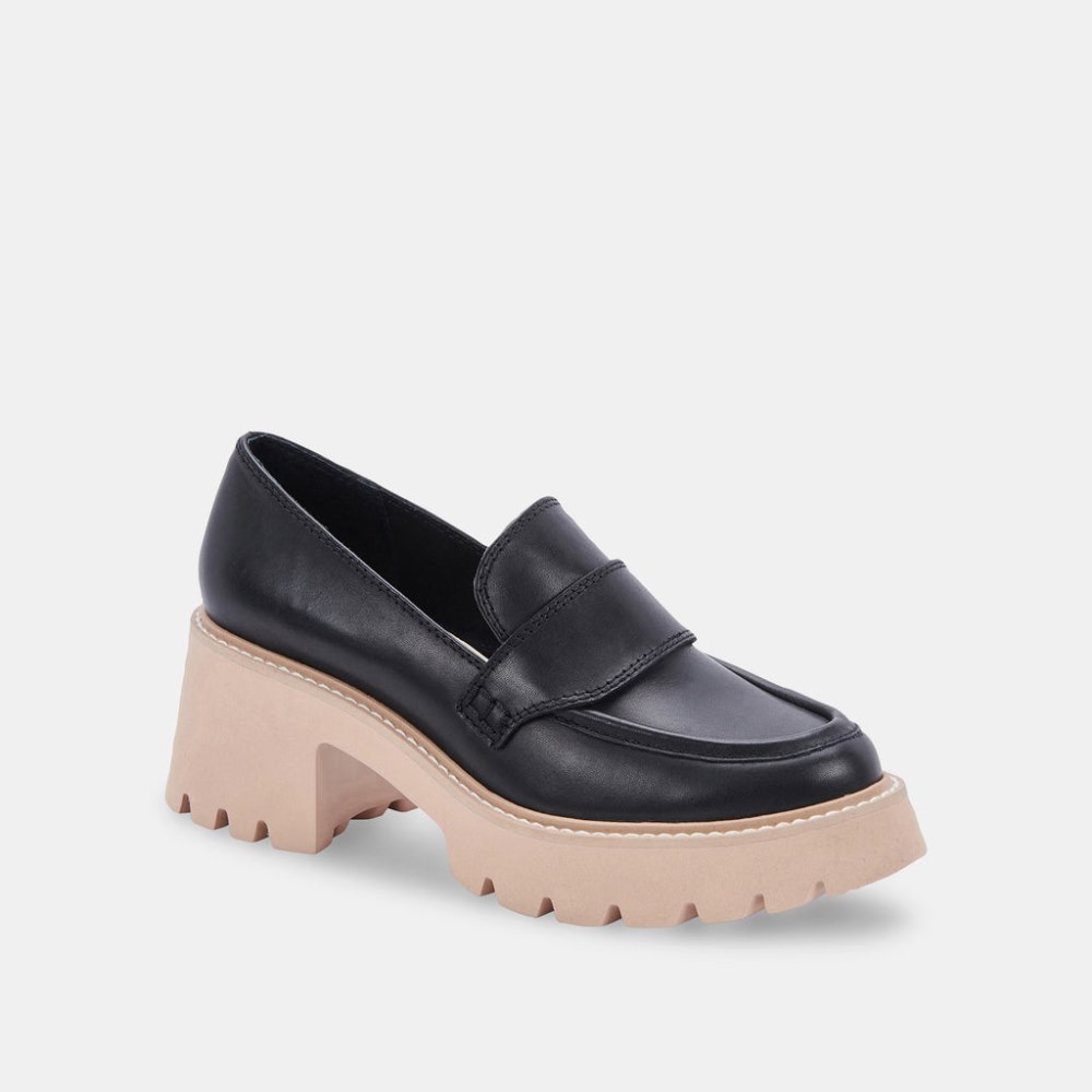Dolce Vita Halona Loafers Black Leather