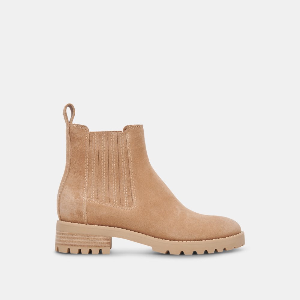 Dolce Vita Fraya H2o Booties Taupe Suede